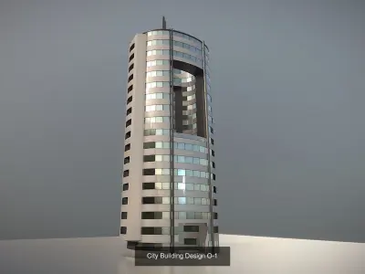 City Building Design O 3D Model Pack