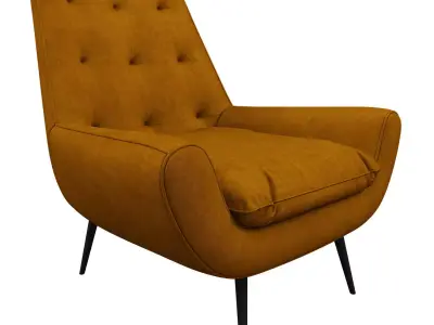 LOUNGE CHAIR GLODIS WHISKEY 3D model