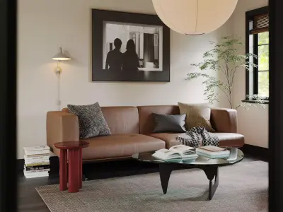 living room 3D model 97