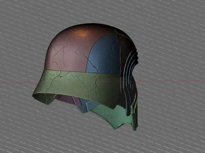 Star Wars Kylo Ren Helmet Cosplay 3D print model