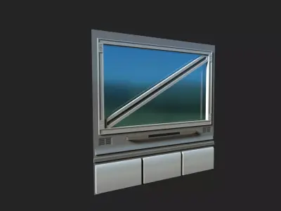 Sci-fi Panel Element Low-poly 3D model