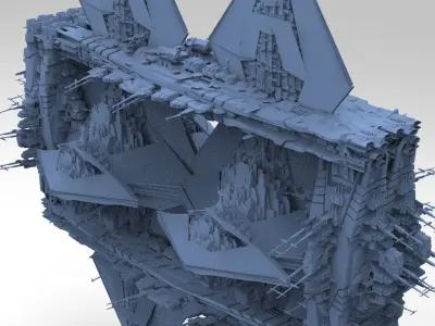 Hellraiser Cube Space station Huge 14 3D model
