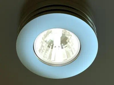 Halogen Lamp 02 High detail 3D model