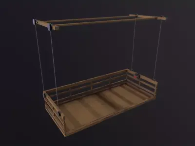 Facade Lift 3D Model Low-poly 3D model