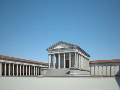 Roman Temple 3D model