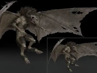 Bloodmoon Rigged Game Ready Low-poly 3D model