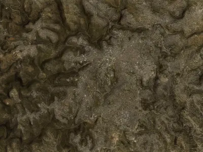 Jerusalem - Topography Terrain Low-poly 3D model