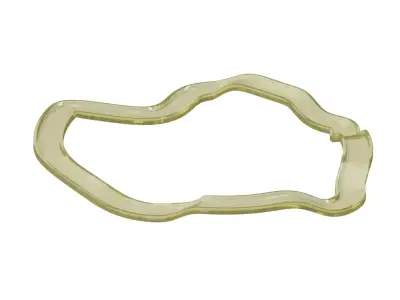 Transparent Sports Games Race Track 3D model