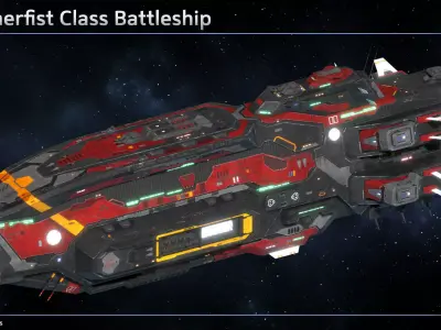 Spaceship Capital Ships Collection III 3D Model Pack