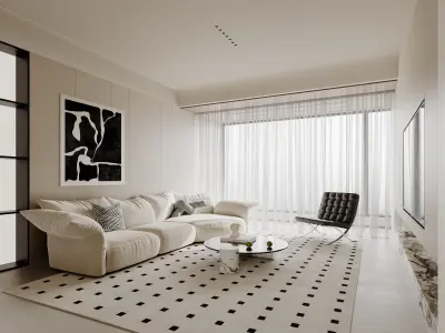 apartment interior scenes    3D model 12