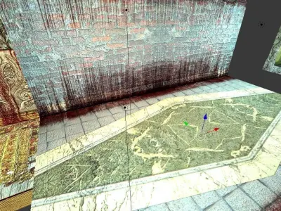 Low Poly  Game Ready Modular Wall Pack Free low-poly 3D model
