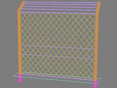 Fence Mesh max 2010 3D model