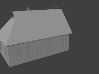 House east styled 3D model