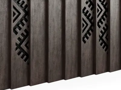 Ethno Rivne Wall Panels 3D model