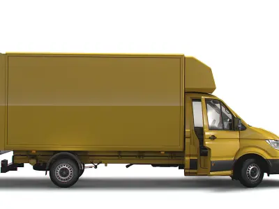VW Crafter Luton Tail Lift HQ Interior 2023 3D model