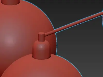 Arte lamp Rosaria A8564PL-5RB 3D model