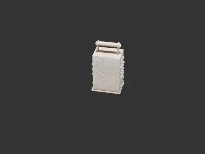 Classic Kitchen Grater Low-poly 3D model