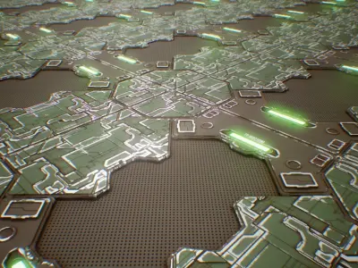 PBR Sci-Fi Spaceship Texture 45 Low-poly 3D model