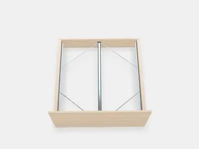 MALM Bed frame high 23 Low-poly 3D model