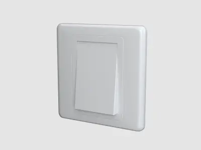 White Switch Lamp Low-poly 3D model
