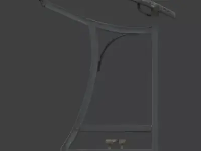 Urban Commuter Transit Shelter 3D Model Low-poly 3D model