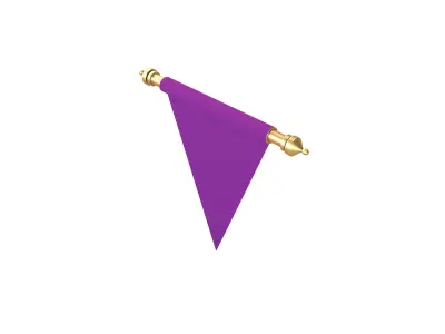 Pennant V2 003 Low-poly 3D model