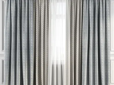 Curtain Set 122 3D model