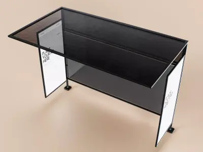 Bus Stop Type B Low-poly 3D model