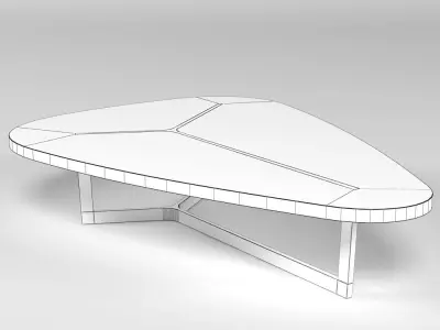 B and B Italia Seven Couchtable 3D model
