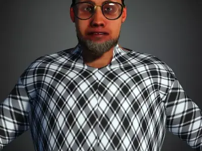 Asian Village Master  rigged 3D model 3D model