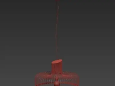 Wedding pendant lamp 3D model