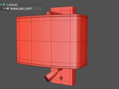 Wall light GUEST Low-poly 3D model