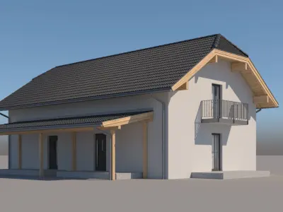 Generic Semi Detached House 014 3D model