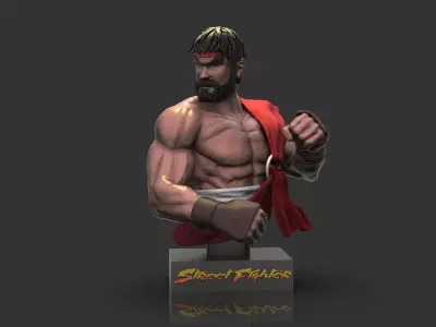 Ryu Street Fighter VI 3D print model