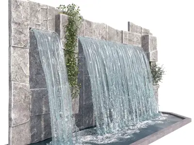 Large waterfall 1 3D model