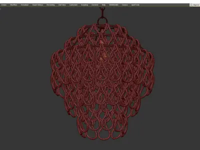 Noir Dolce Vita Chandelier Low-poly 3D model