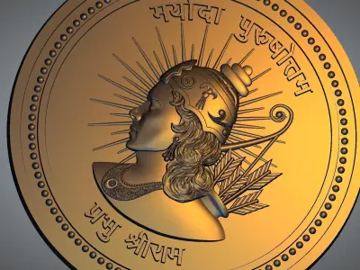 Shri Ram 3D print model