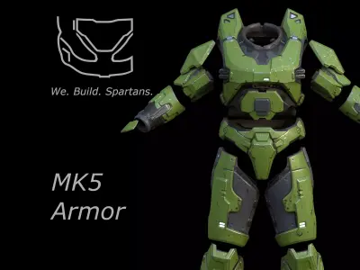 MK V armor only 3d print files 3D print model
