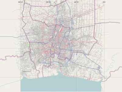 Bangkok City Low-poly 3D model