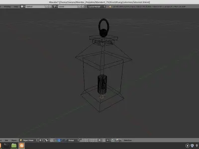 set of 3 lanterns 3D model