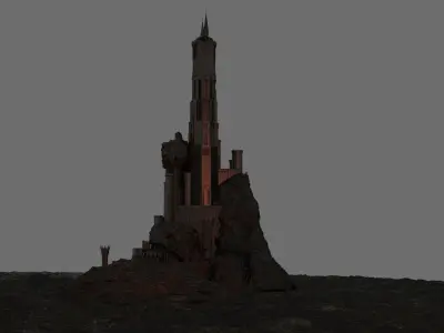 The Dark Tower of Barad-Dur 3D model