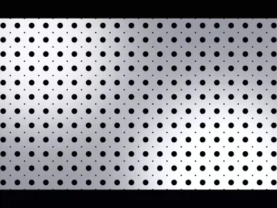 Perforated panel with 13 percent opening 25O141 3D model