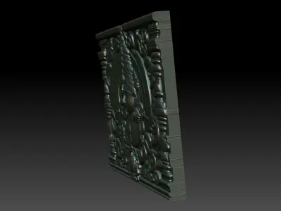 Indian Temple Wall basrelief 10 240614 3D print model