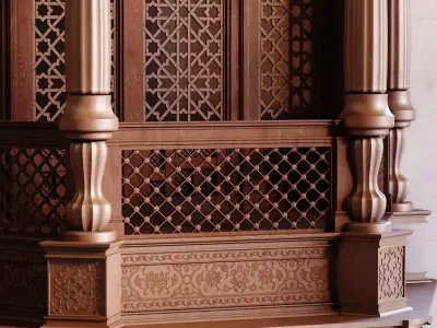 morocco gazebo facade 940 Low-poly 3D model