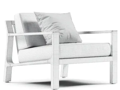 Rhodes Lounge Chair 3D model