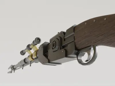 Star Wars The Mandalorian - Amban Phase-Pulse Blaster 3D model