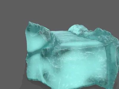 Ice Stairs Low-poly 3D model