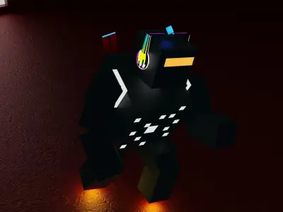 Cube character 3D model