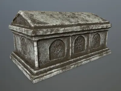 tomb 1 Low-poly 3D model purchase