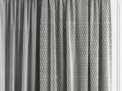 Curtain Set 29 3D model